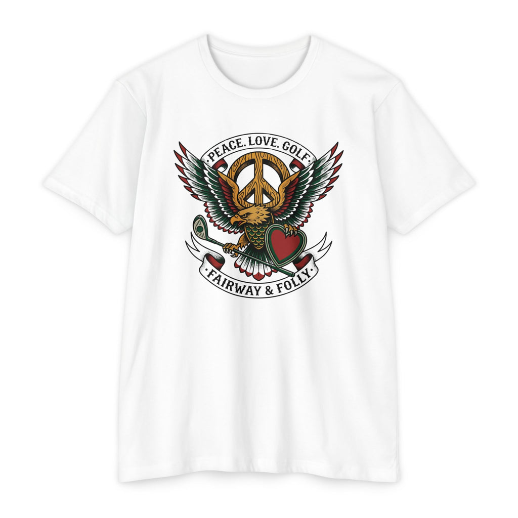 Peace. Love. Golf. Crest T-Shirt