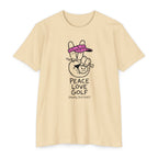 Peace, Love, Golf T-Shirt