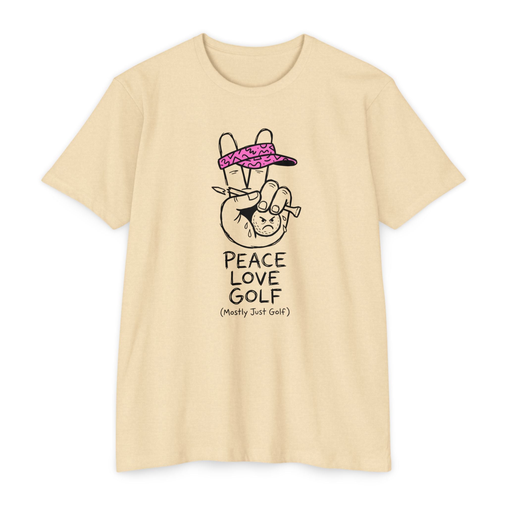 Peace, Love, Golf T-Shirt