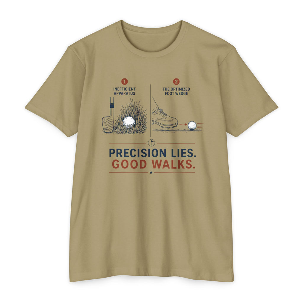 Precision Lies. Good Walks. T-Shirt