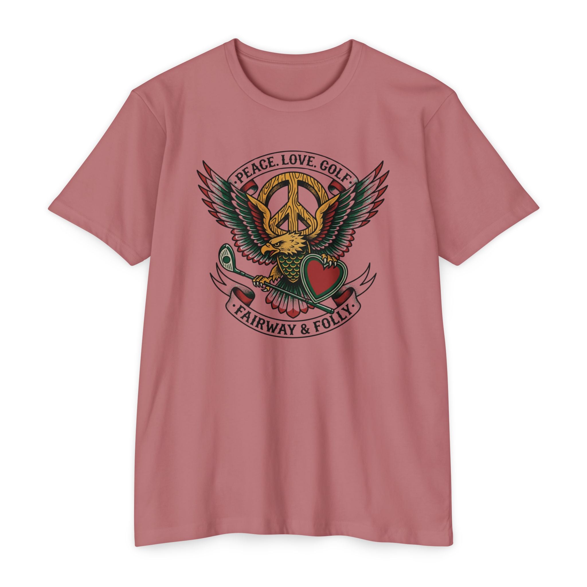Peace. Love. Golf. Crest T-Shirt
