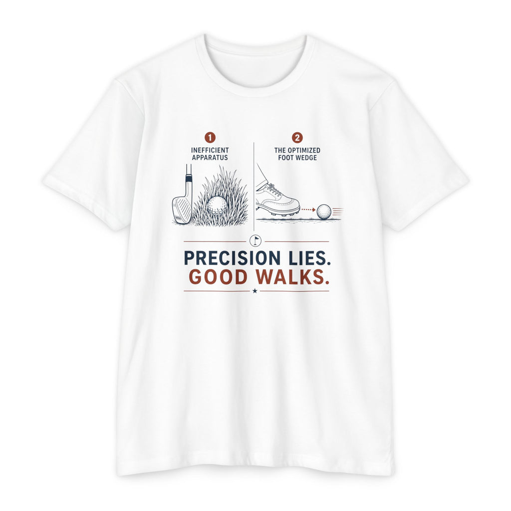 Precision Lies. Good Walks. T-Shirt