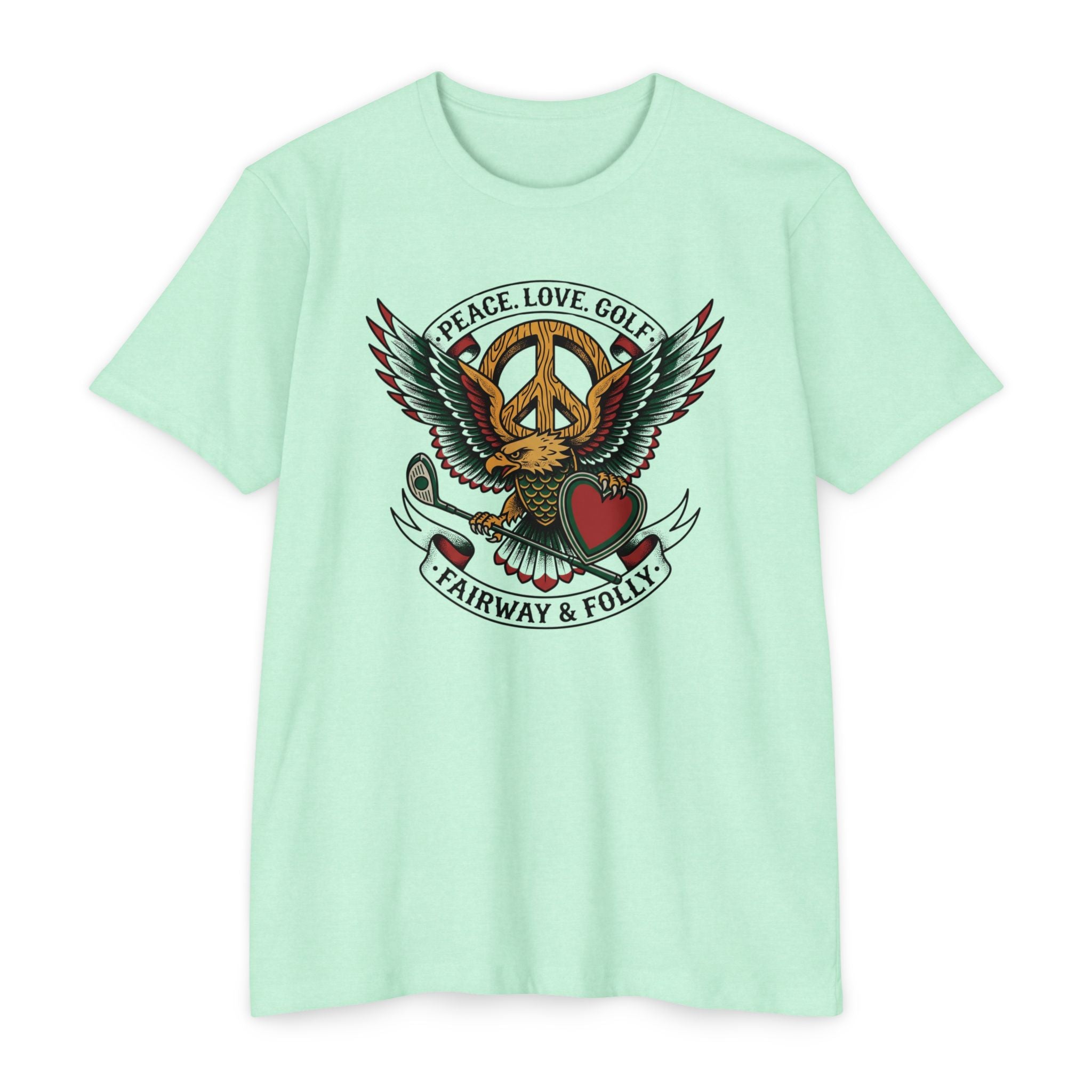 Peace. Love. Golf. Crest T-Shirt