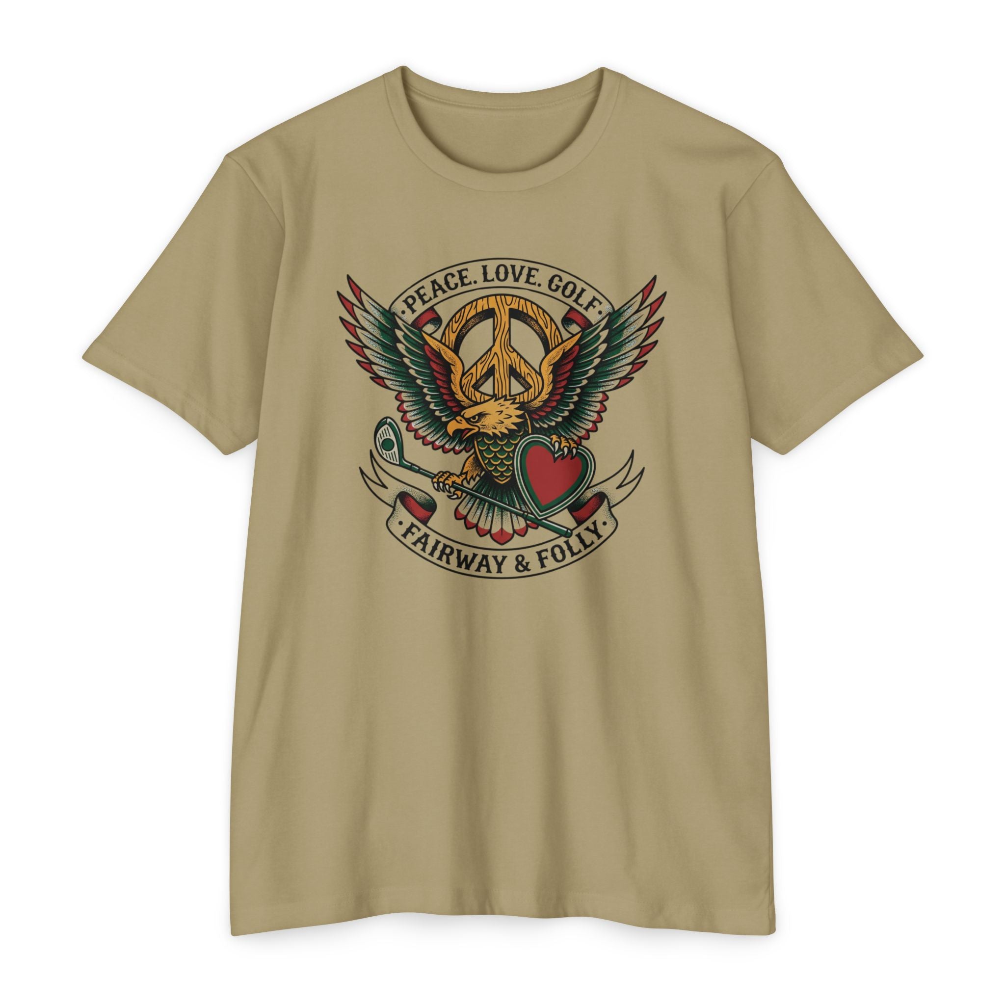 Peace. Love. Golf. Crest T-Shirt