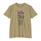 Peace, Love, Golf T-Shirt