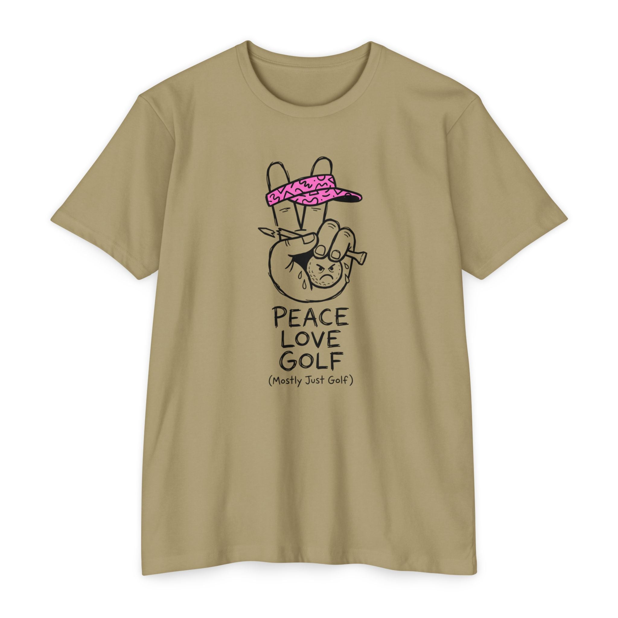 Peace, Love, Golf T-Shirt