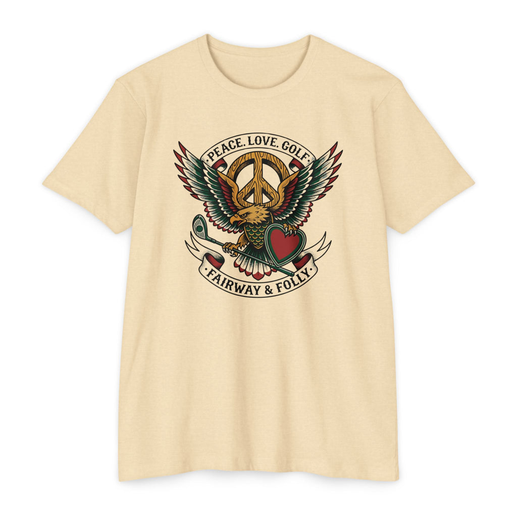 Peace. Love. Golf. Crest T-Shirt