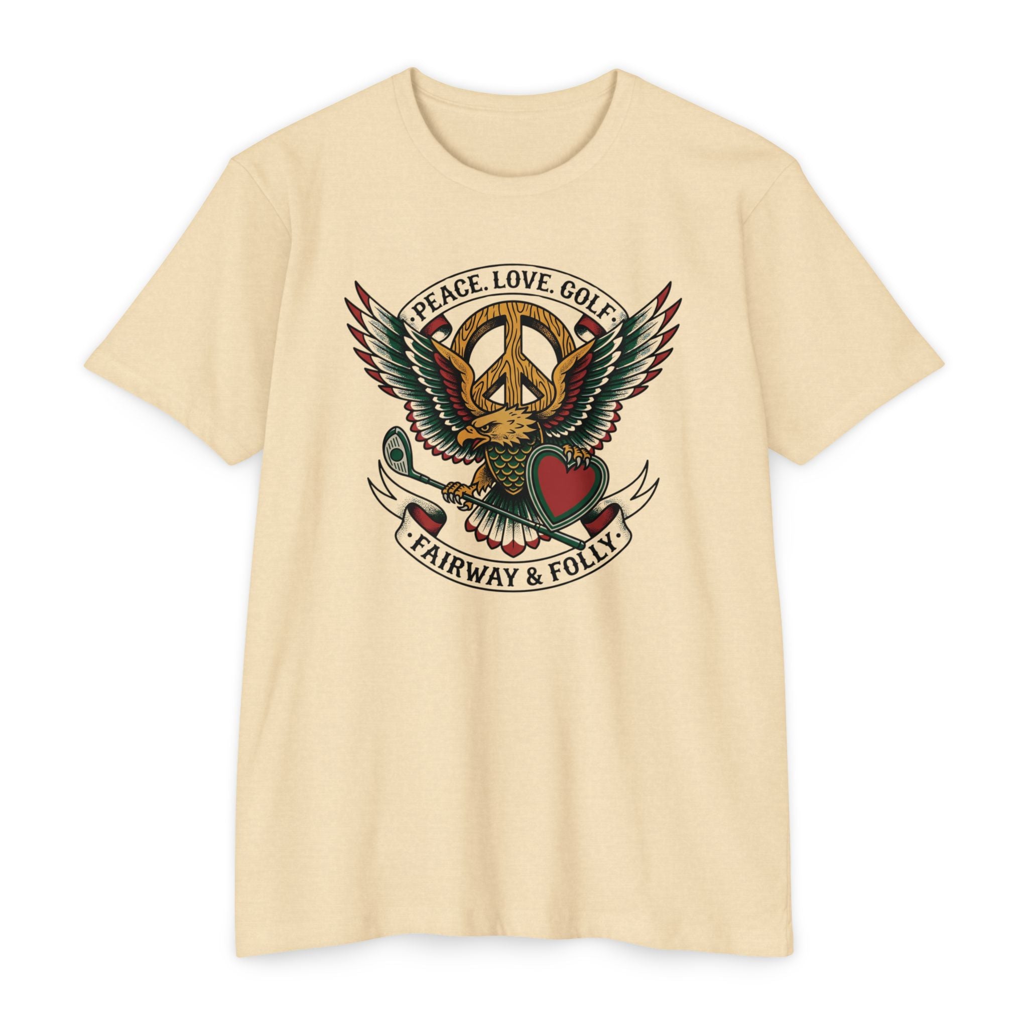 Peace. Love. Golf. Crest T-Shirt