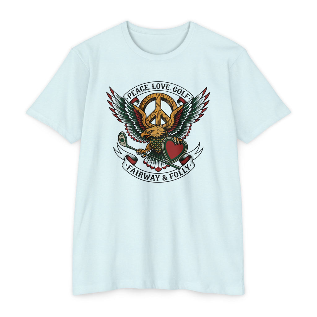 Peace. Love. Golf. Crest T-Shirt