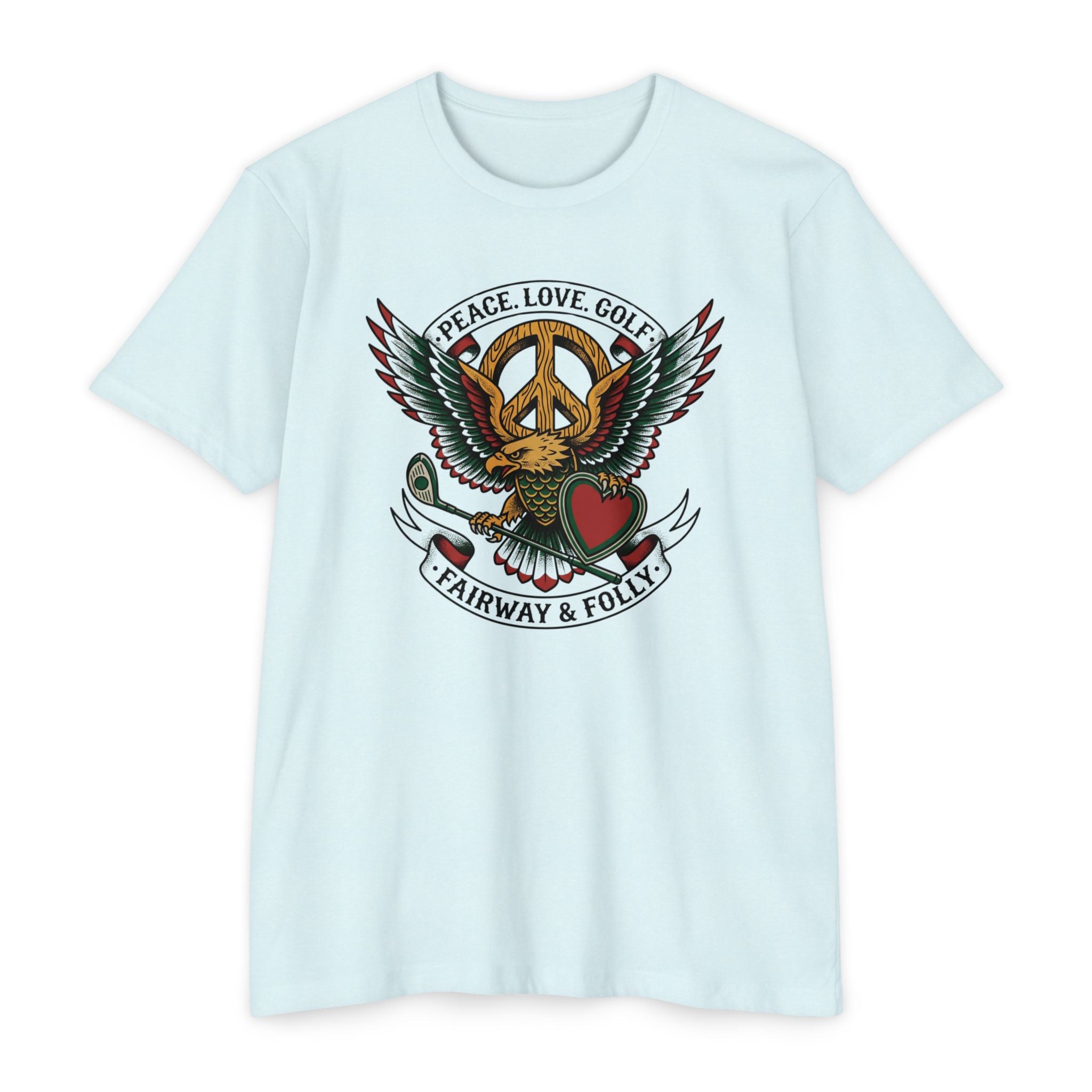 Peace. Love. Golf. Crest T-Shirt