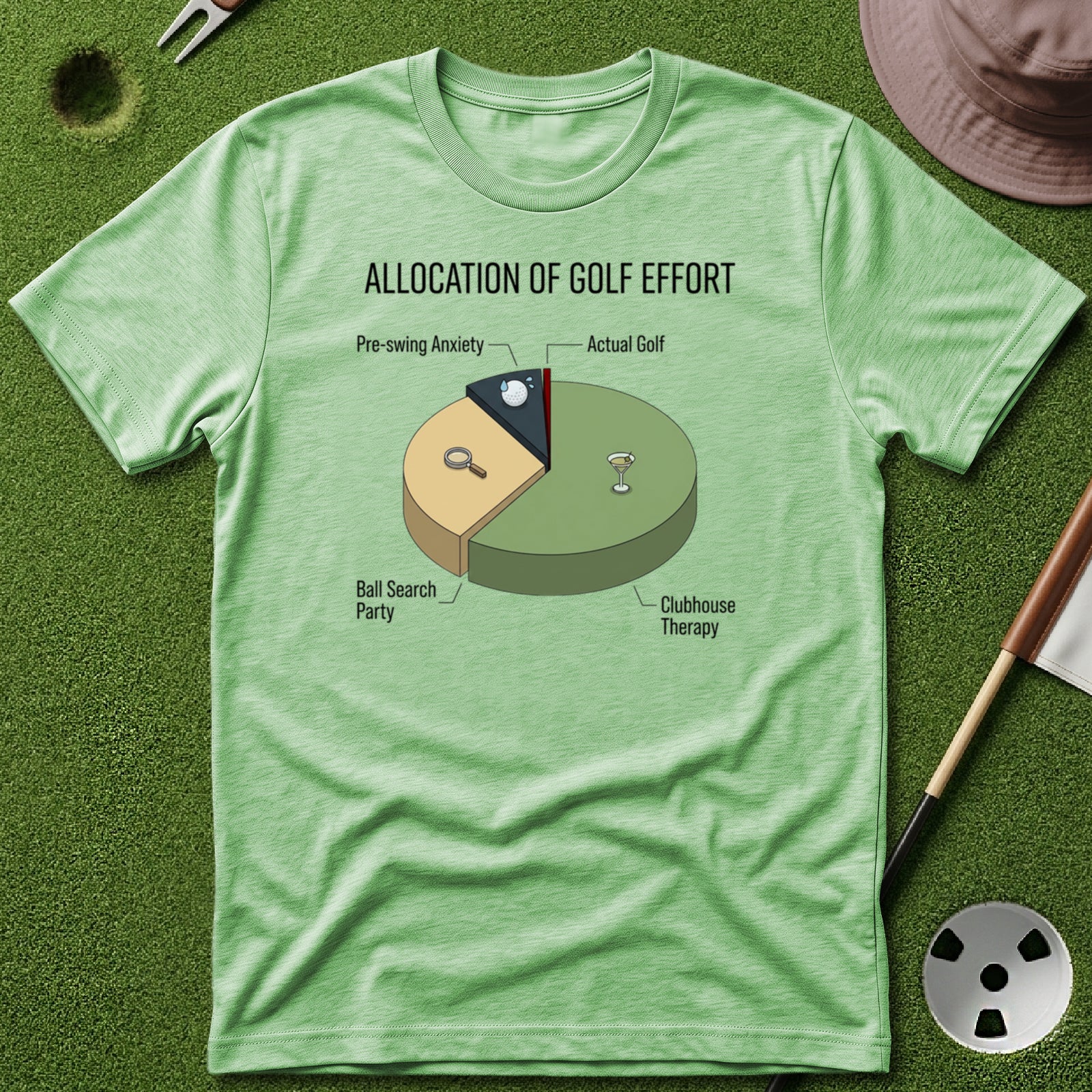 Allocation of Golf Effort T-Shirt