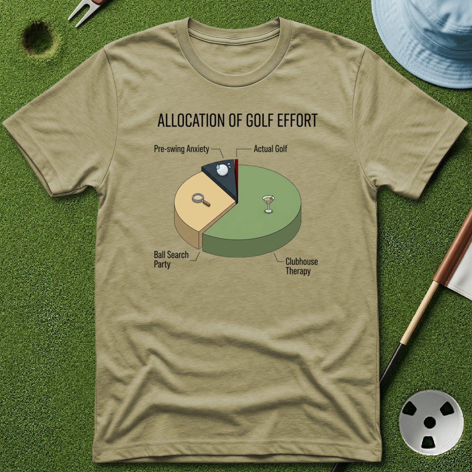 Allocation of Golf Effort T-Shirt