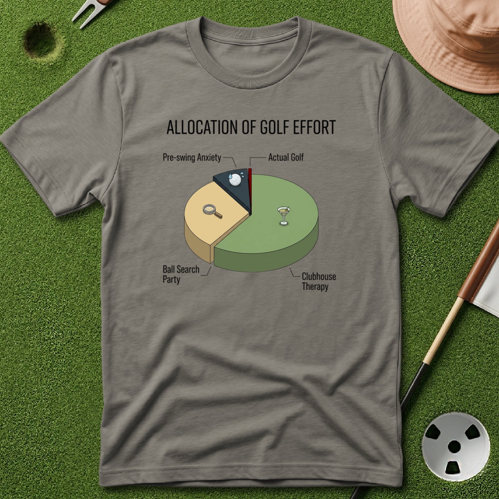 Allocation of Golf Effort T-Shirt
