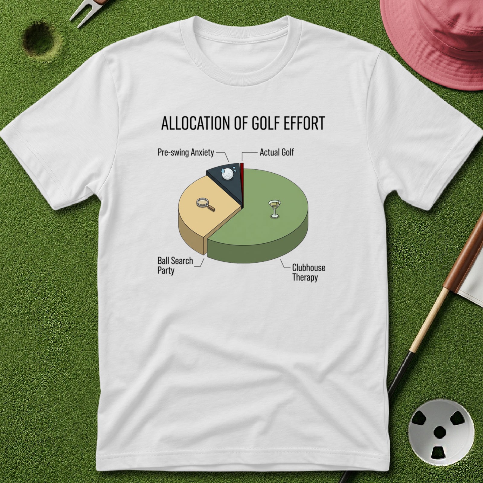 Allocation of Golf Effort T-Shirt
