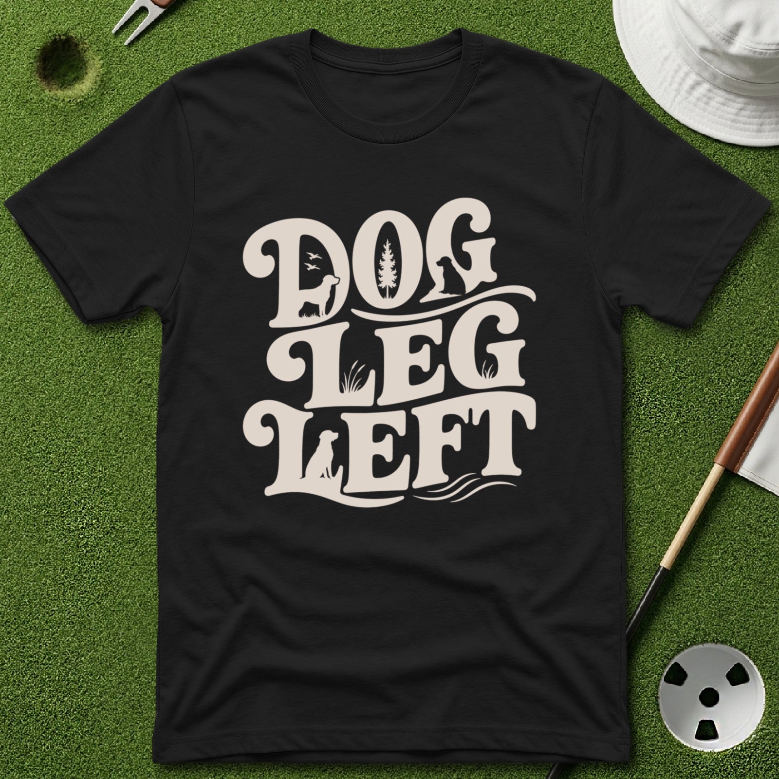 Dog Leg Left Spellout T-Shirt