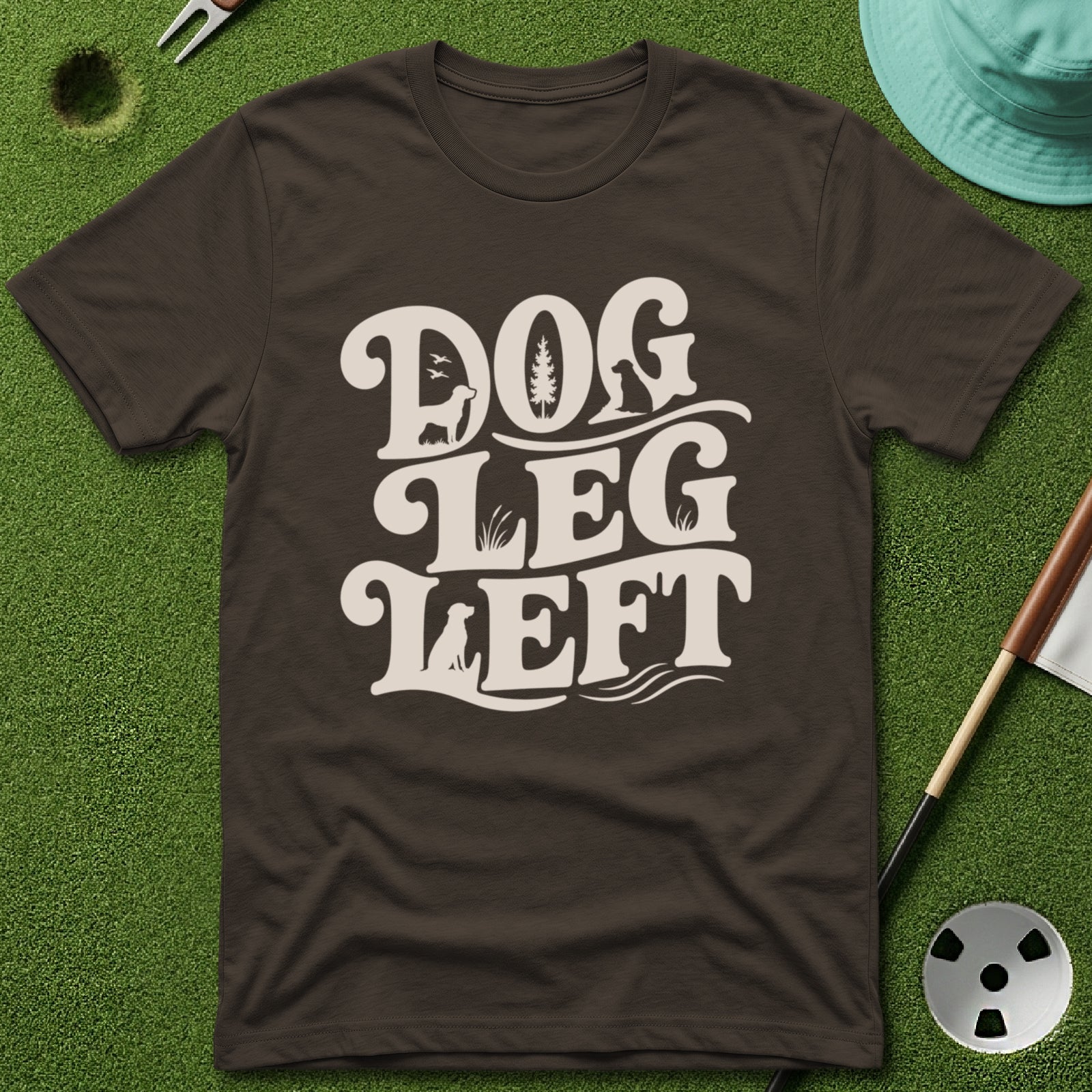 Dog Leg Left Spellout T-Shirt