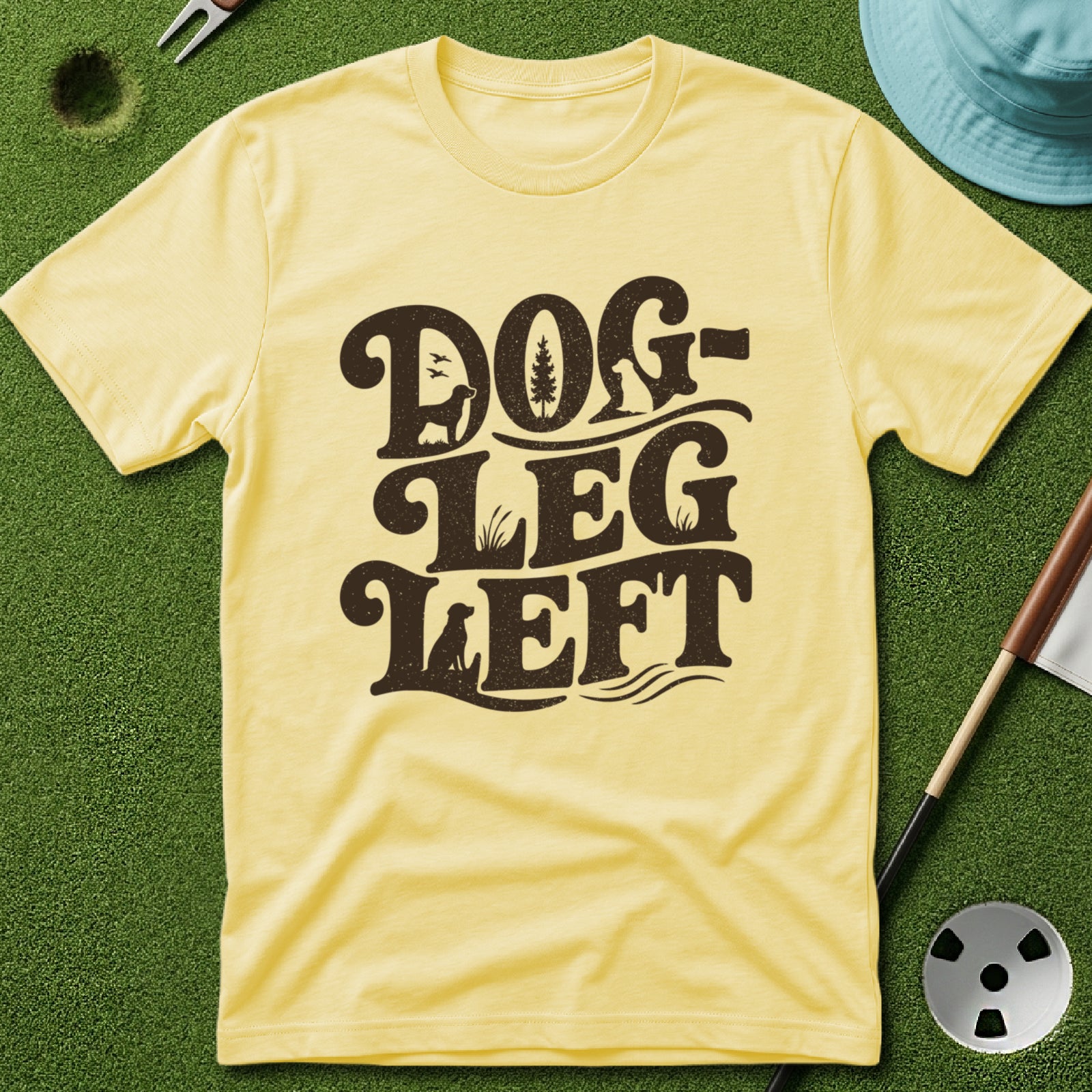 Dog-Leg Left Type T-Shirt
