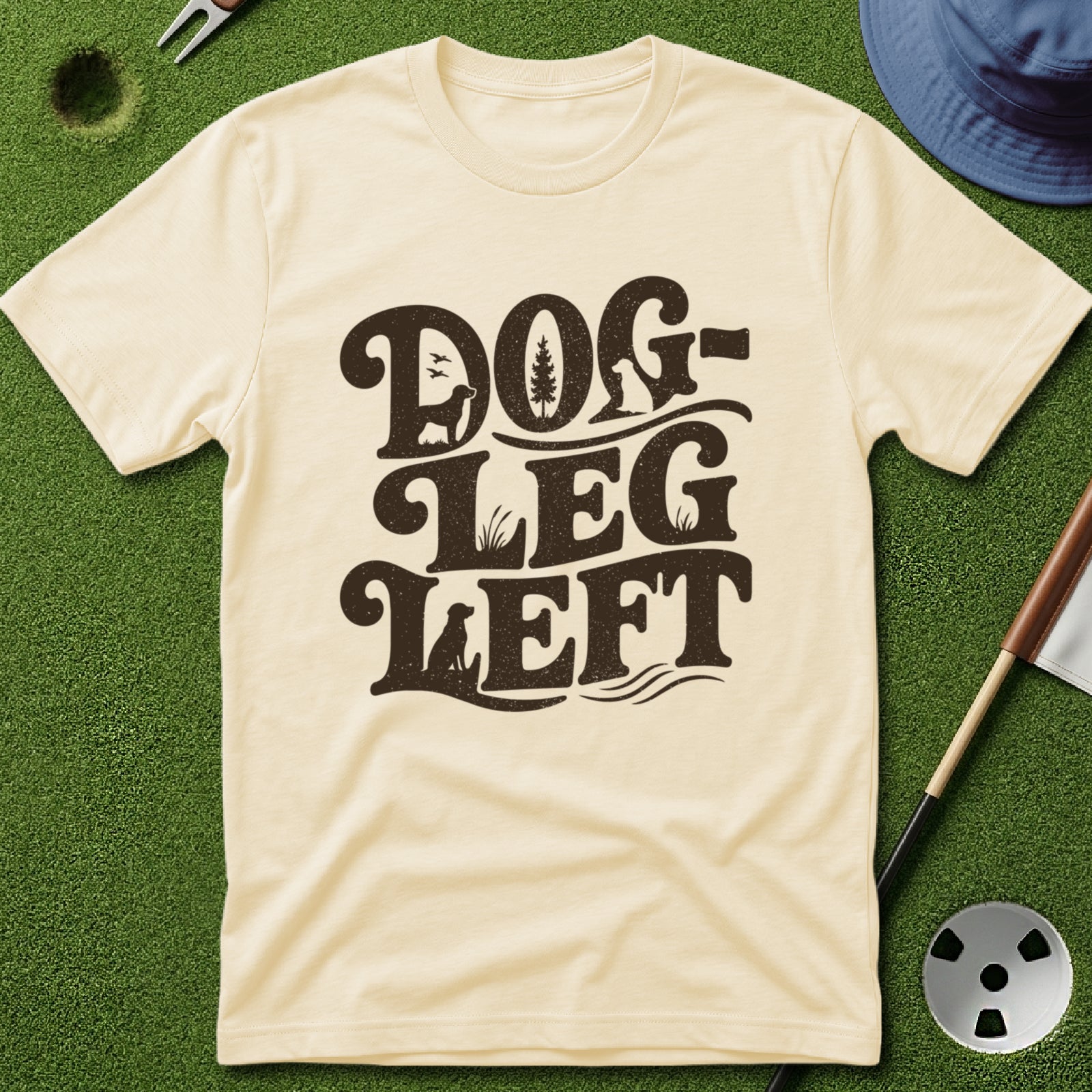 Dog-Leg Left Type T-Shirt