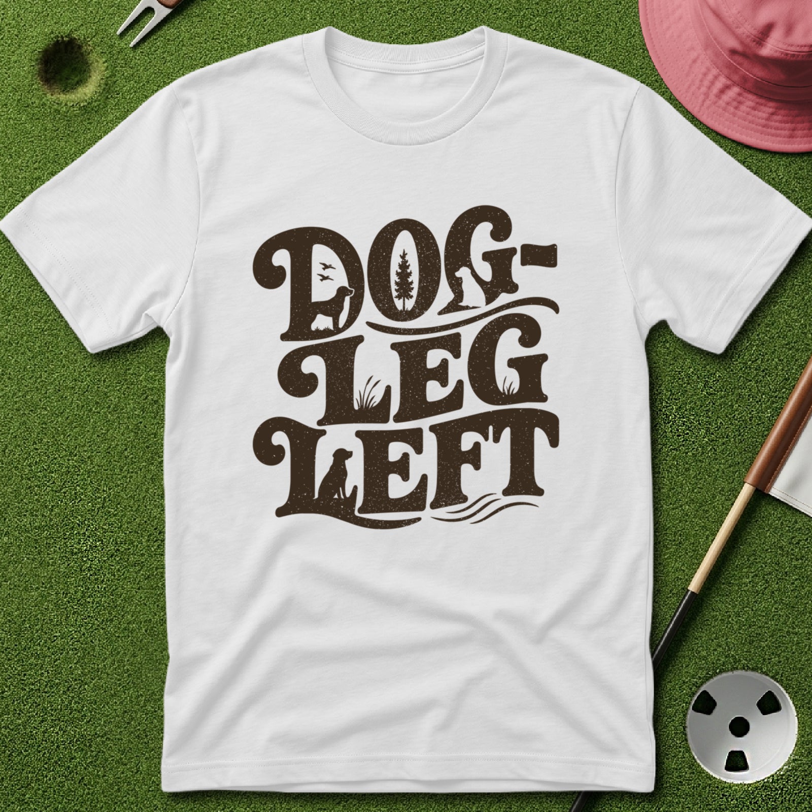 Dog-Leg Left Type T-Shirt
