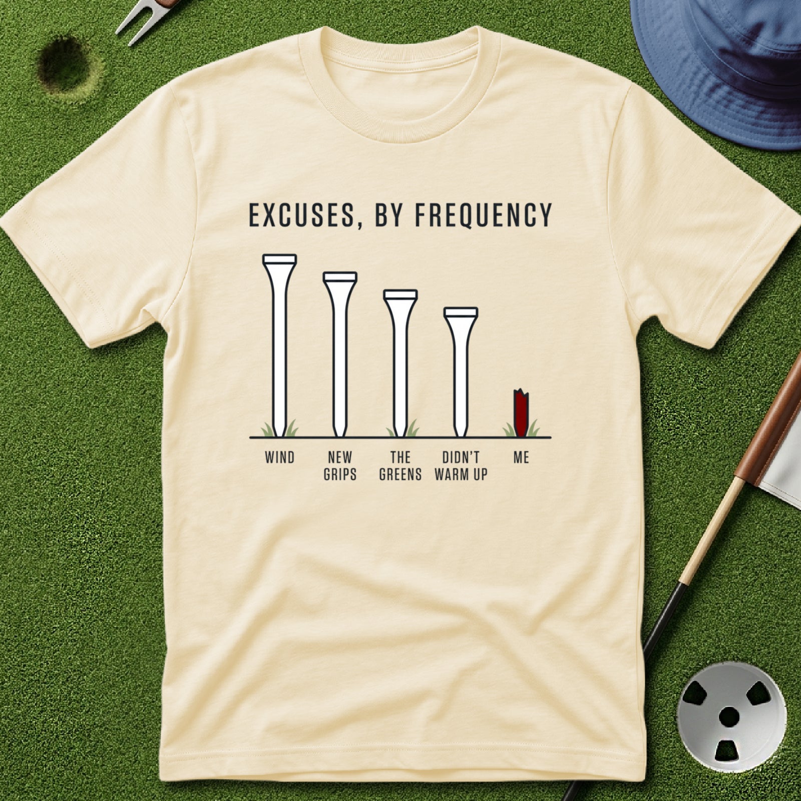 Excuses, by Frequency T-Shirt