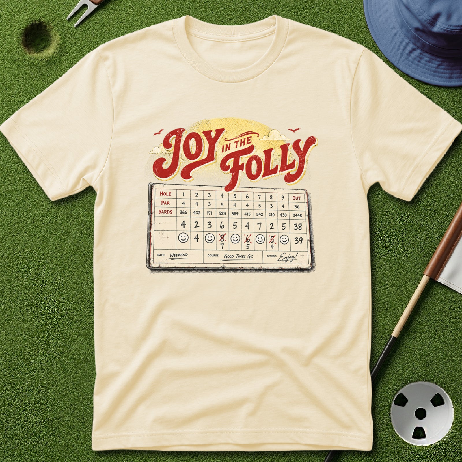 Joy in Folly Scorecard T-Shirt