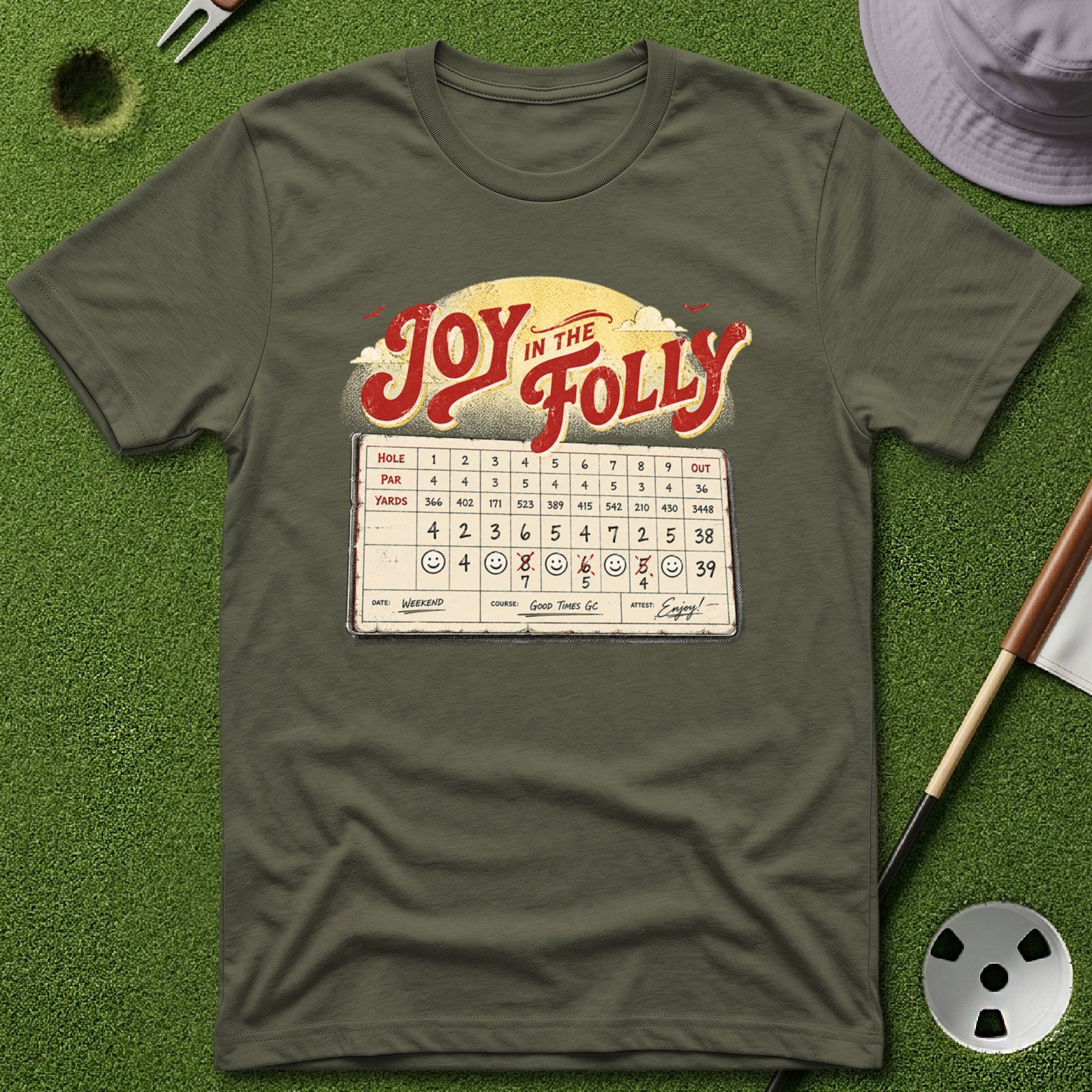 Joy in Folly Scorecard T-Shirt