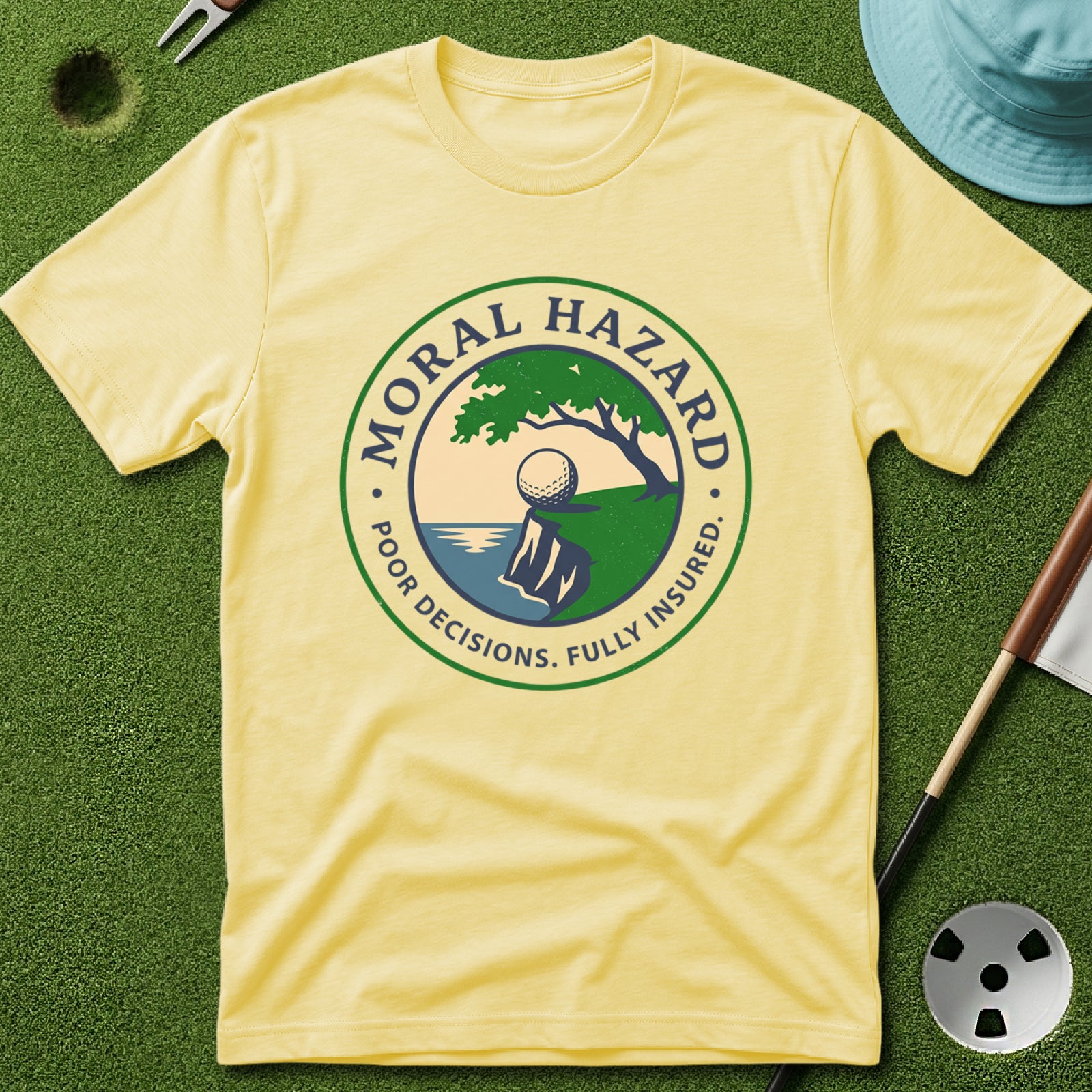 Moral Hazard Badge T-Shirt