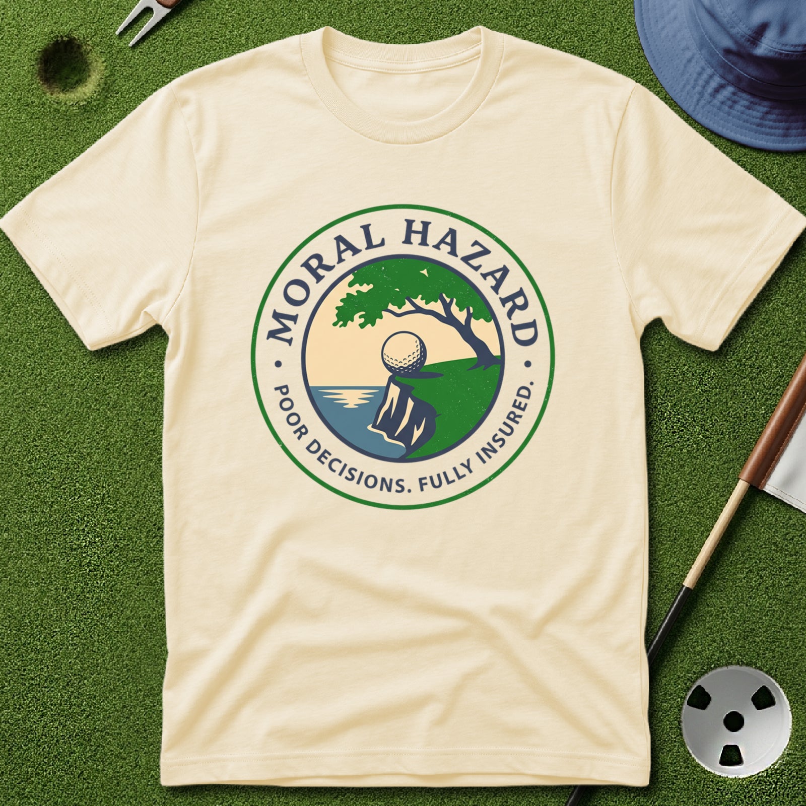 Moral Hazard Badge T-Shirt