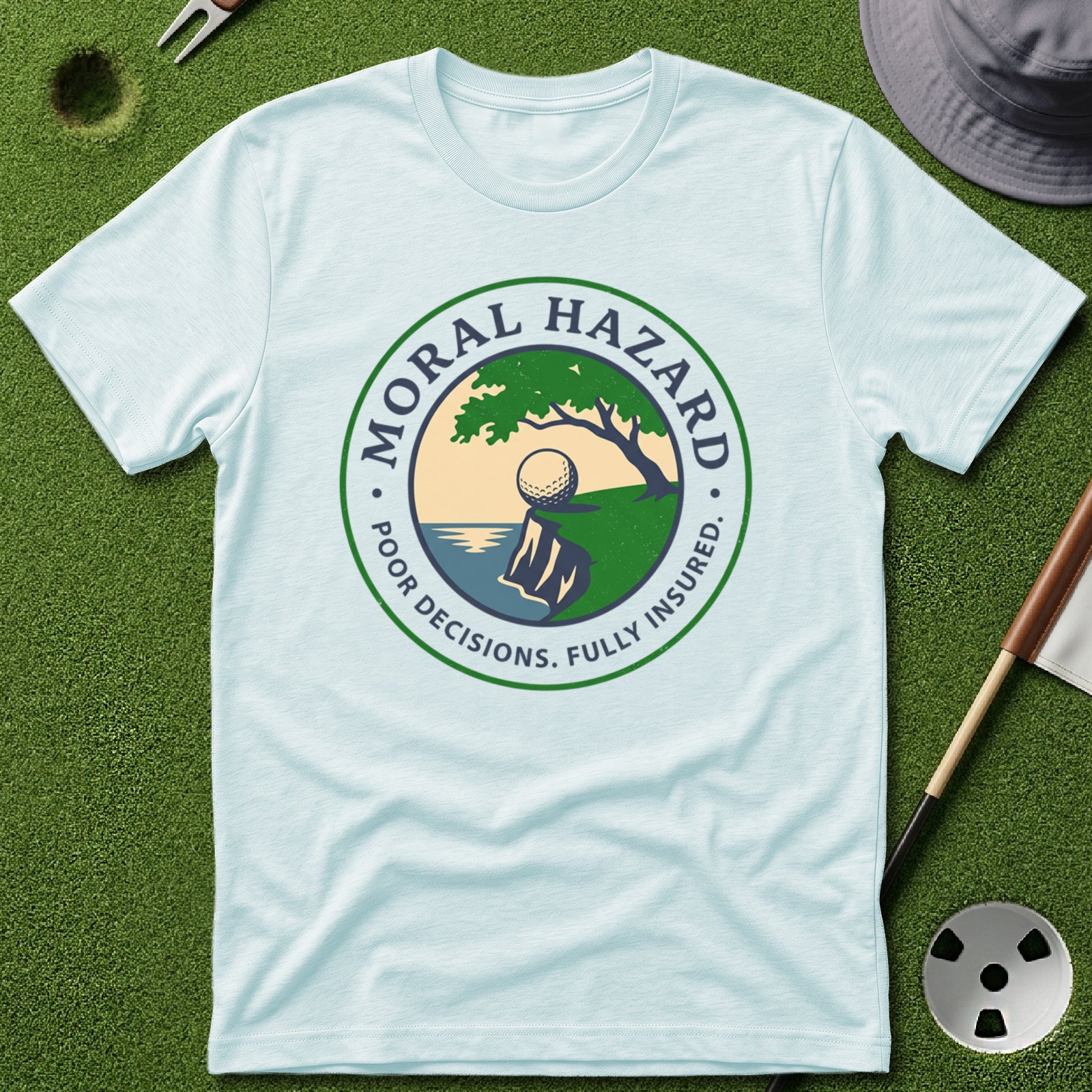 Moral Hazard Badge T-Shirt
