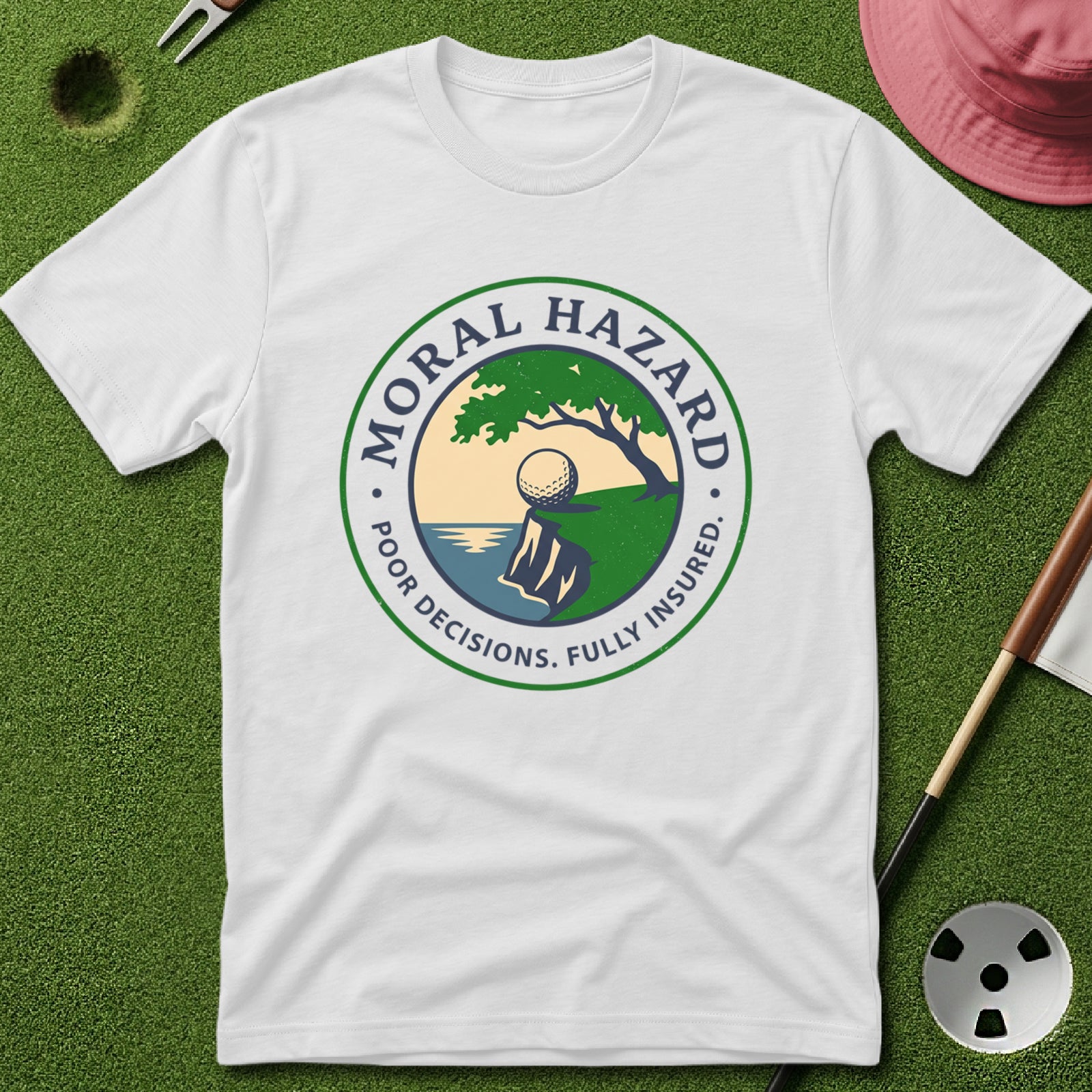 Moral Hazard Badge T-Shirt
