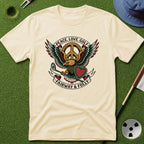 Peace. Love. Golf. Crest T-Shirt
