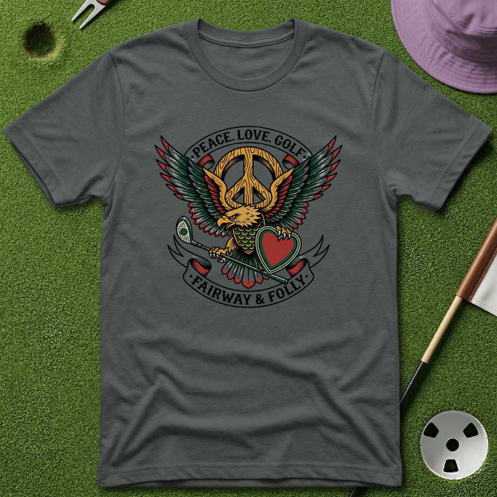 Peace. Love. Golf. Crest T-Shirt
