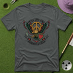 Peace. Love. Golf. Crest T-Shirt