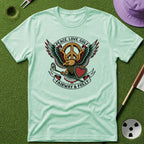 Peace. Love. Golf. Crest T-Shirt
