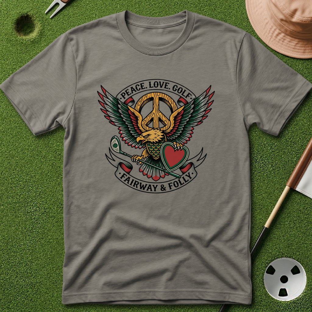 Peace. Love. Golf. Crest T-Shirt