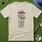Peace, Love, Golf T-Shirt