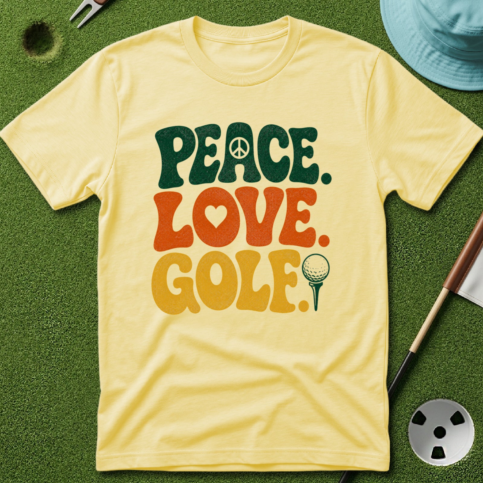 Peace. Love. Golf. Type T-Shirt