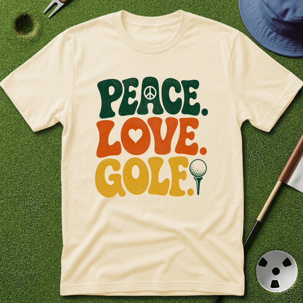 Peace. Love. Golf. Type T-Shirt