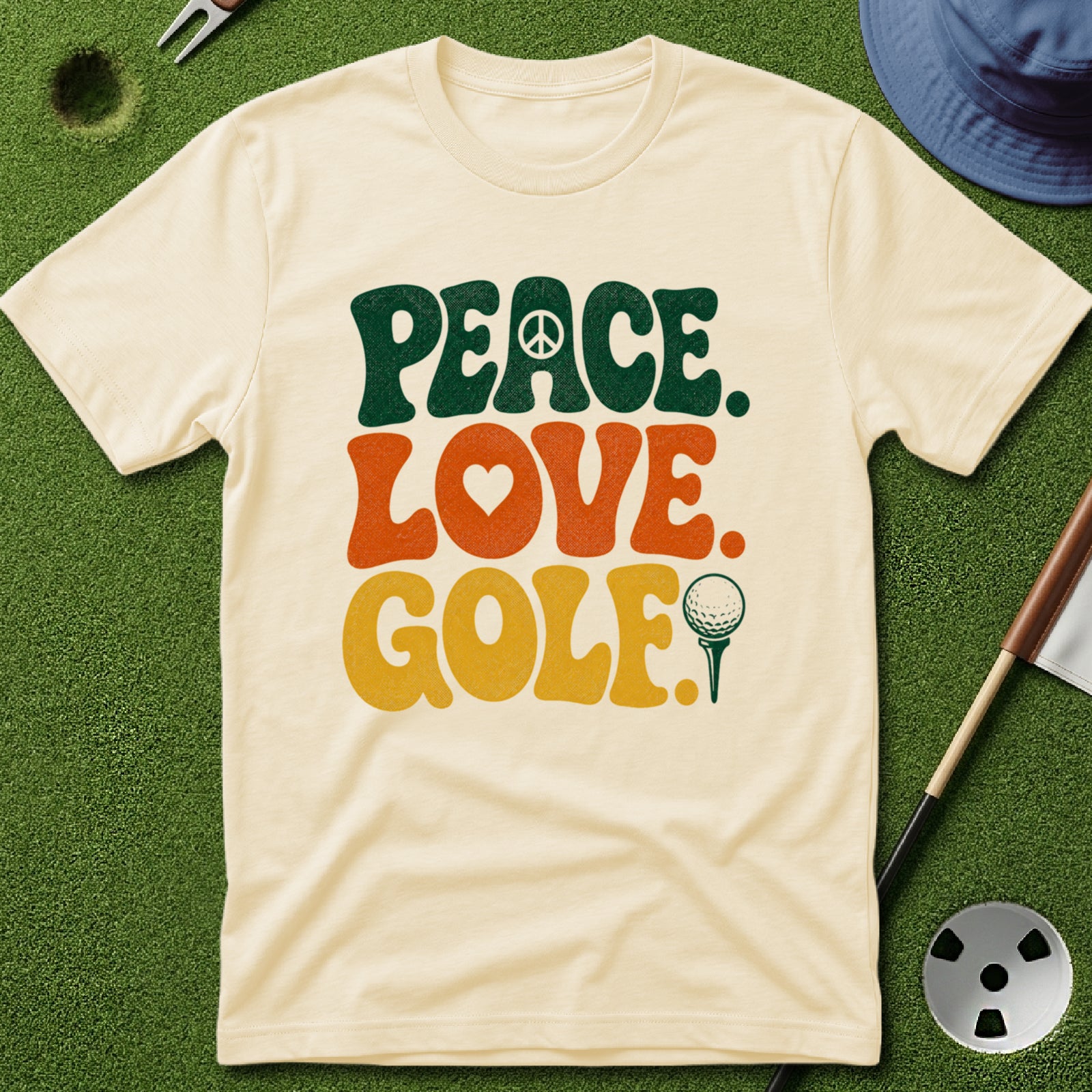Peace. Love. Golf. Type T-Shirt