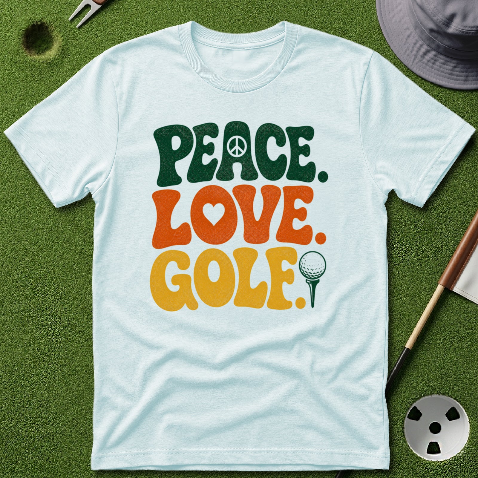 Peace. Love. Golf. Type T-Shirt