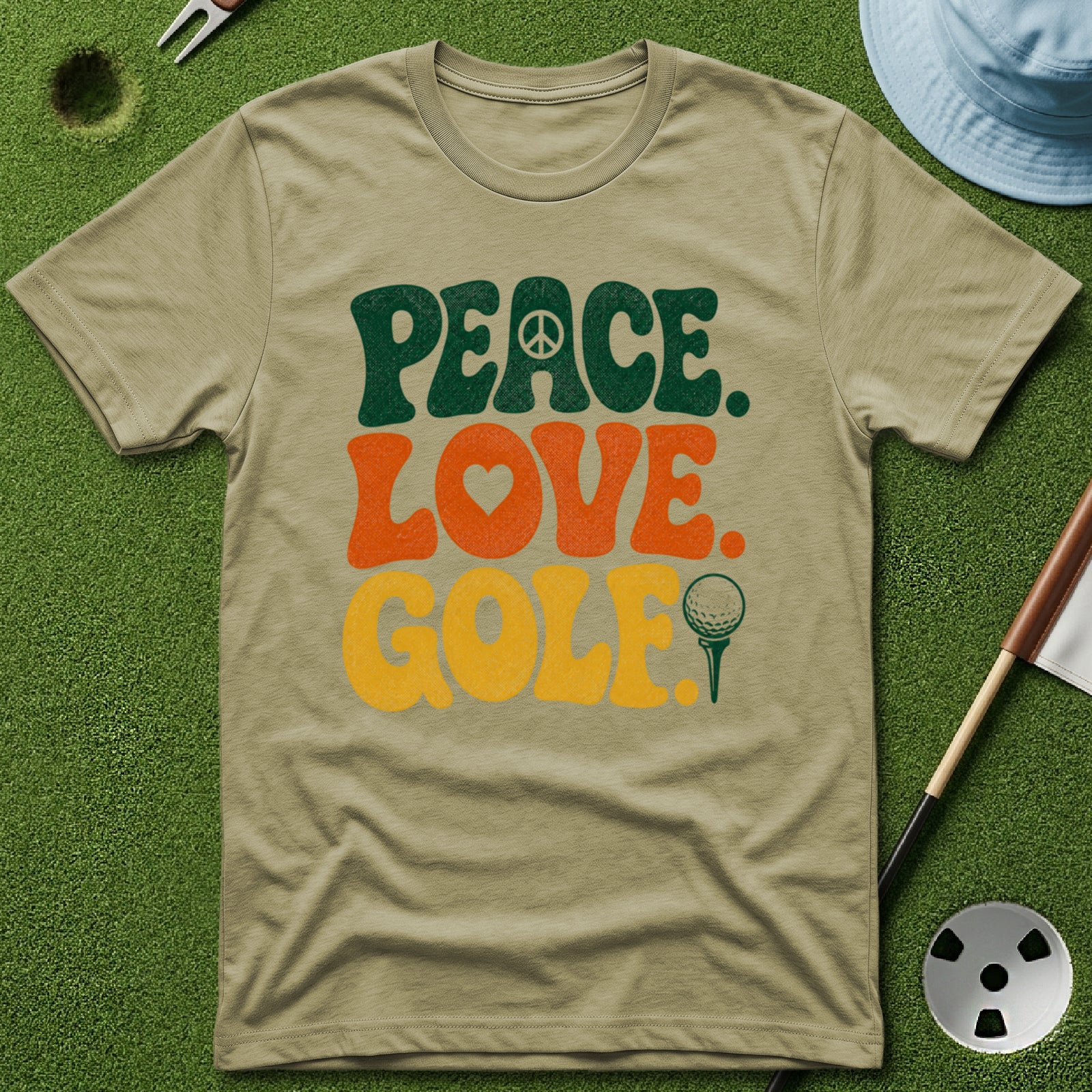 Peace. Love. Golf. Type T-Shirt
