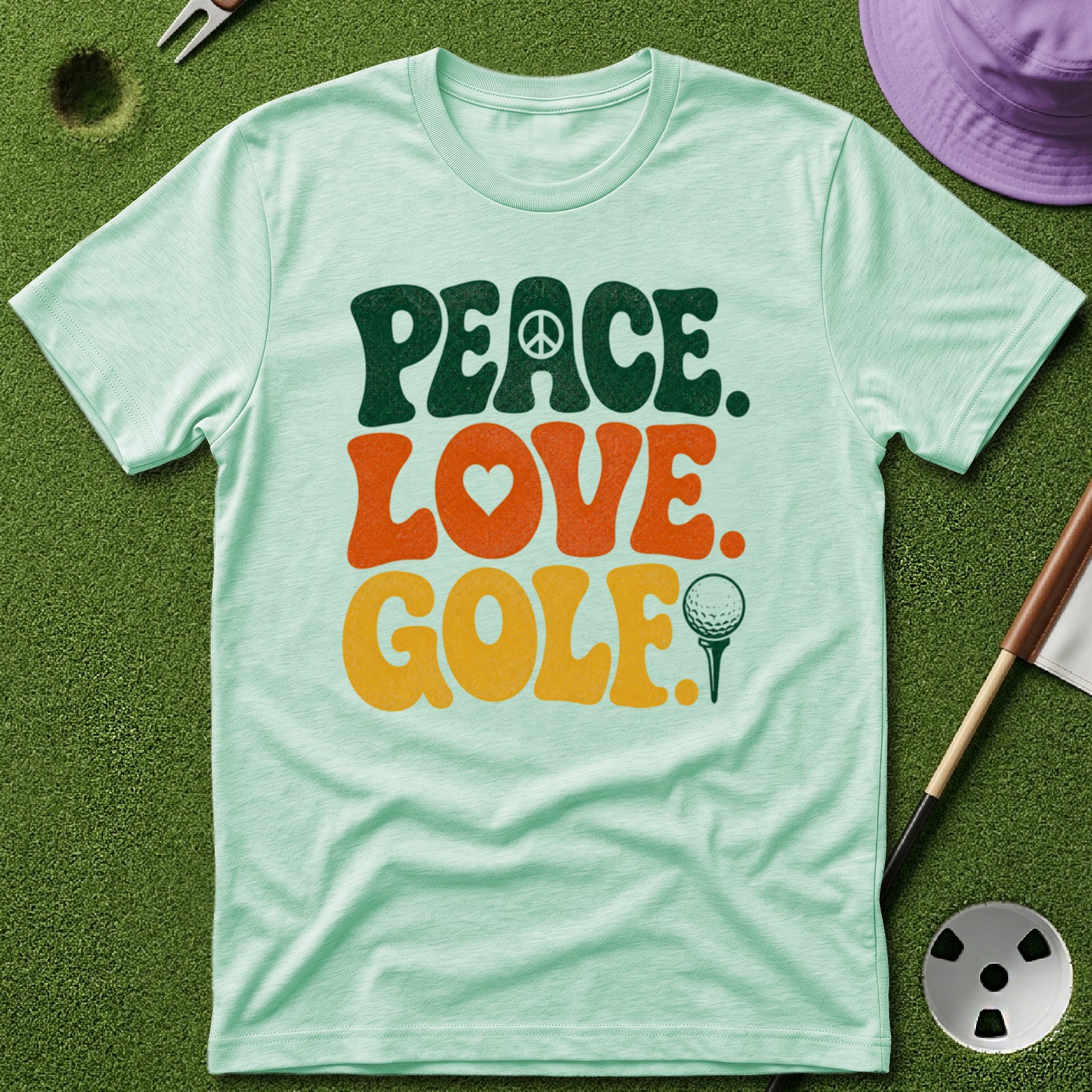 Peace. Love. Golf. Type T-Shirt