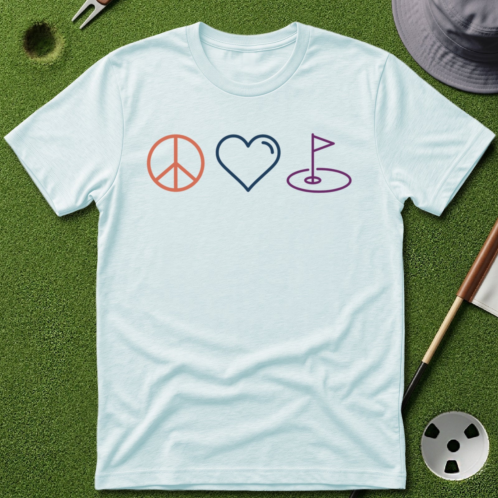 Peace. Love. Golf. Icons T-Shirt
