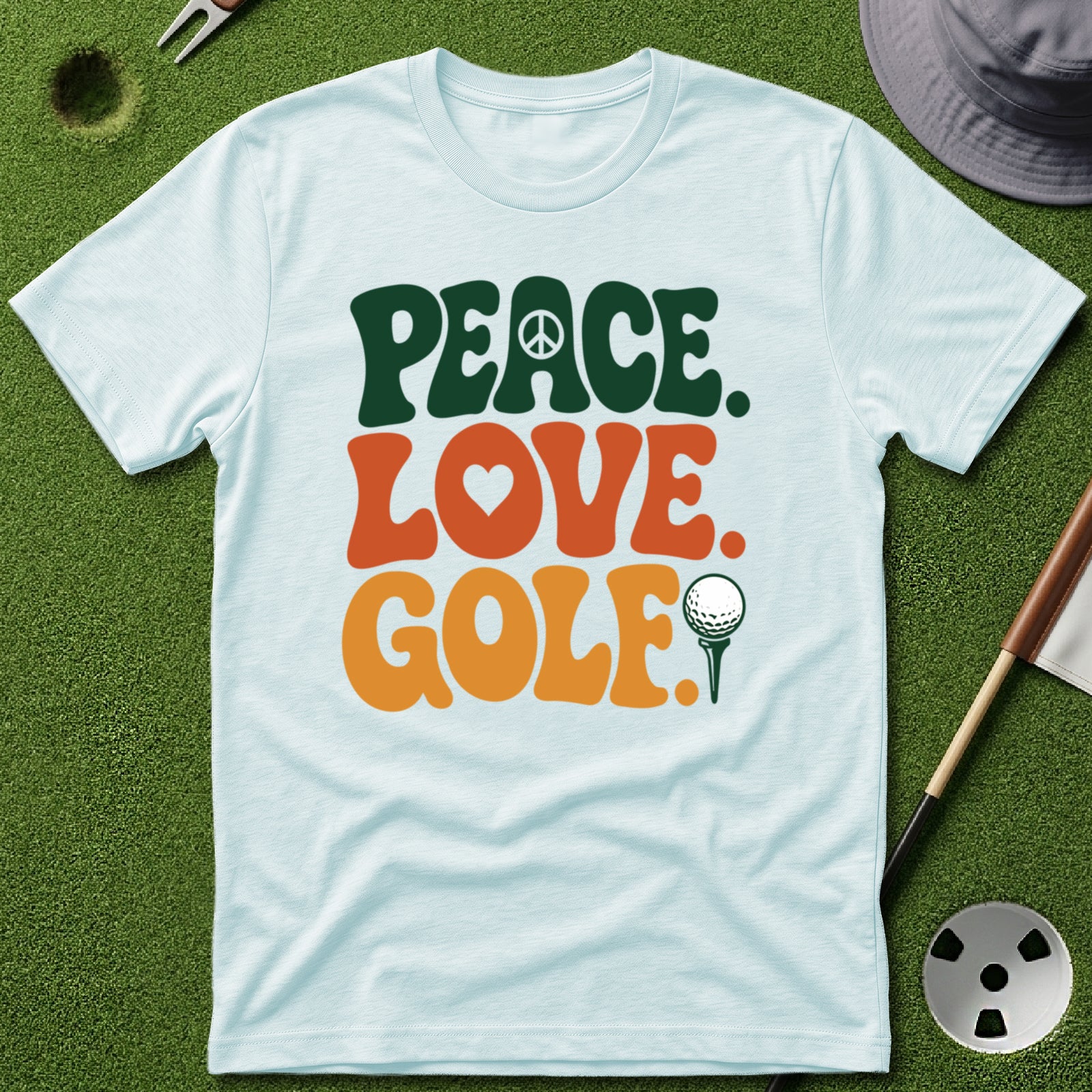 Peace. Love. Golf. Type T-Shirt