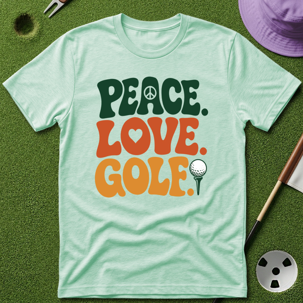 Peace. Love. Golf. Type T-Shirt