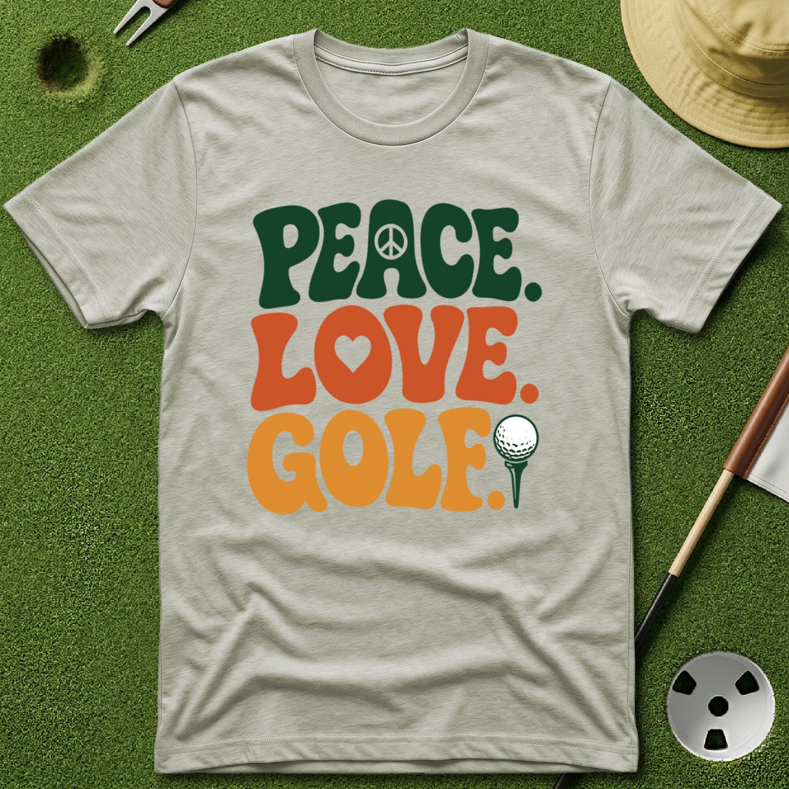 Peace. Love. Golf. Type T-Shirt