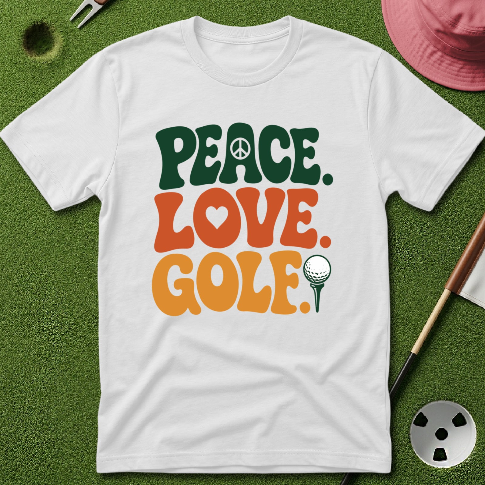 Peace. Love. Golf. Type T-Shirt
