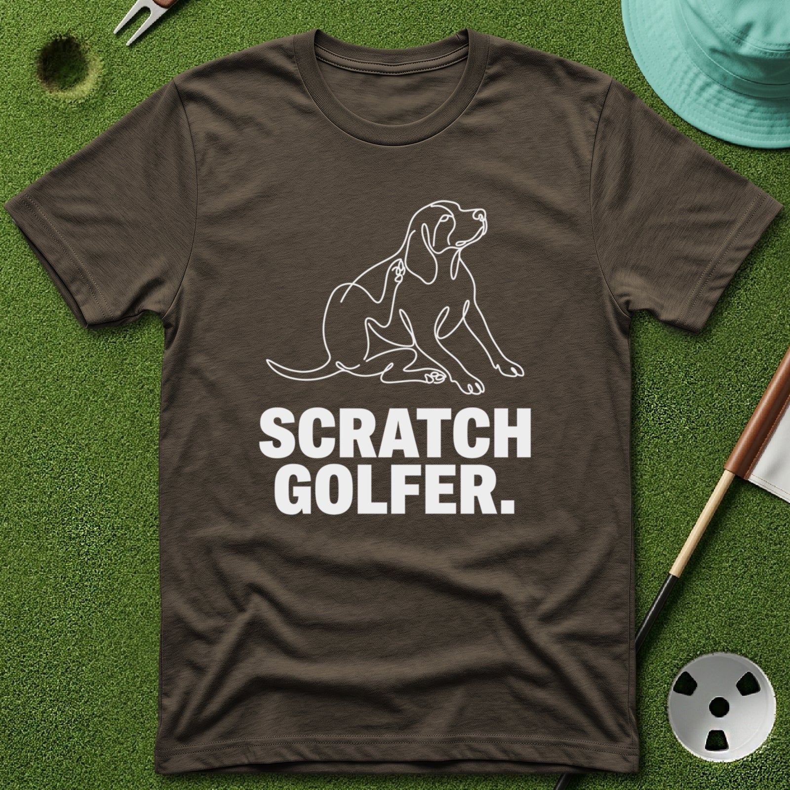 Scratch Golfer. T-Shirt