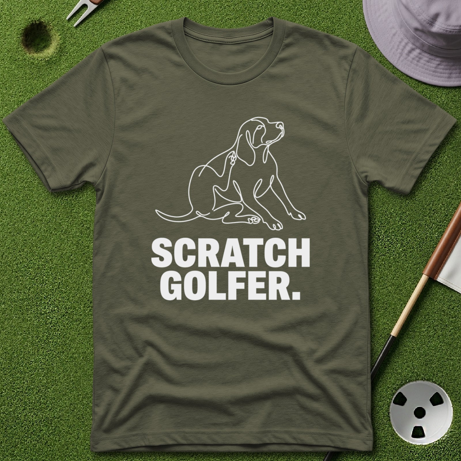 Scratch Golfer. T-Shirt
